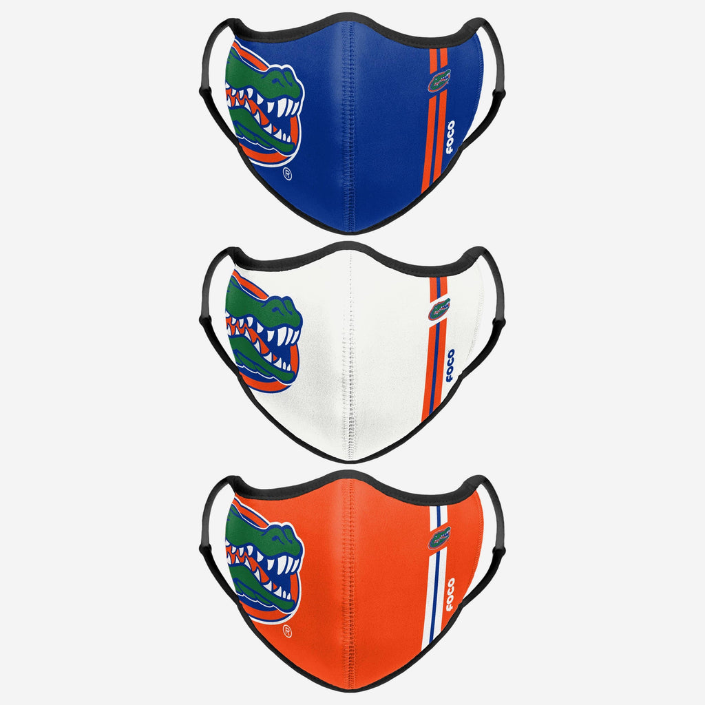 Florida Gators Sport 3 Pack Face Cover FOCO - FOCO.com