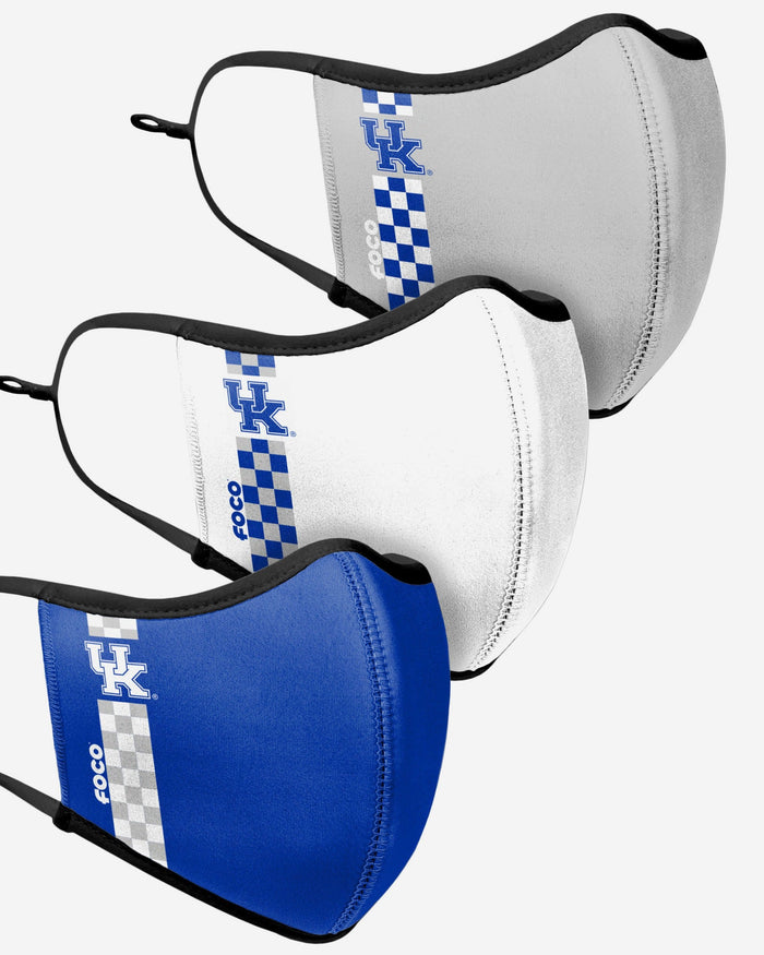 Kentucky Wildcats Sport 3 Pack Face Cover FOCO - FOCO.com