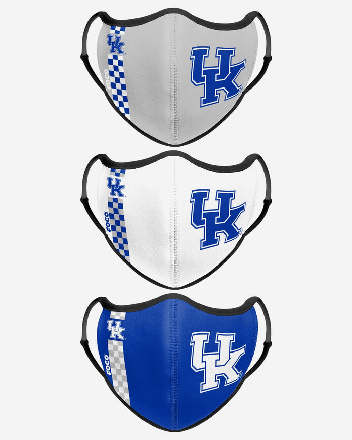 Kentucky Wildcats Sport 3 Pack Face Cover FOCO - FOCO.com