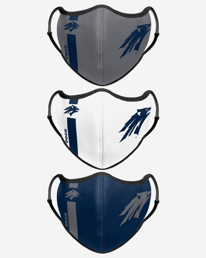 Nevada Wolf Pack Sport 3 Pack Face Cover FOCO - FOCO.com