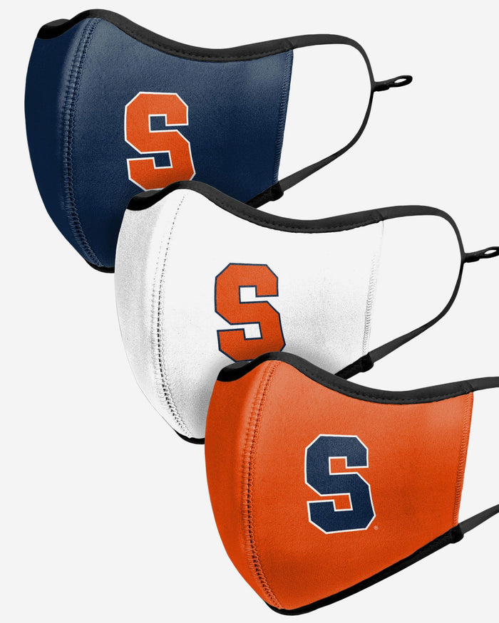 Syracuse Orange Sport 3 Pack Face Cover FOCO - FOCO.com