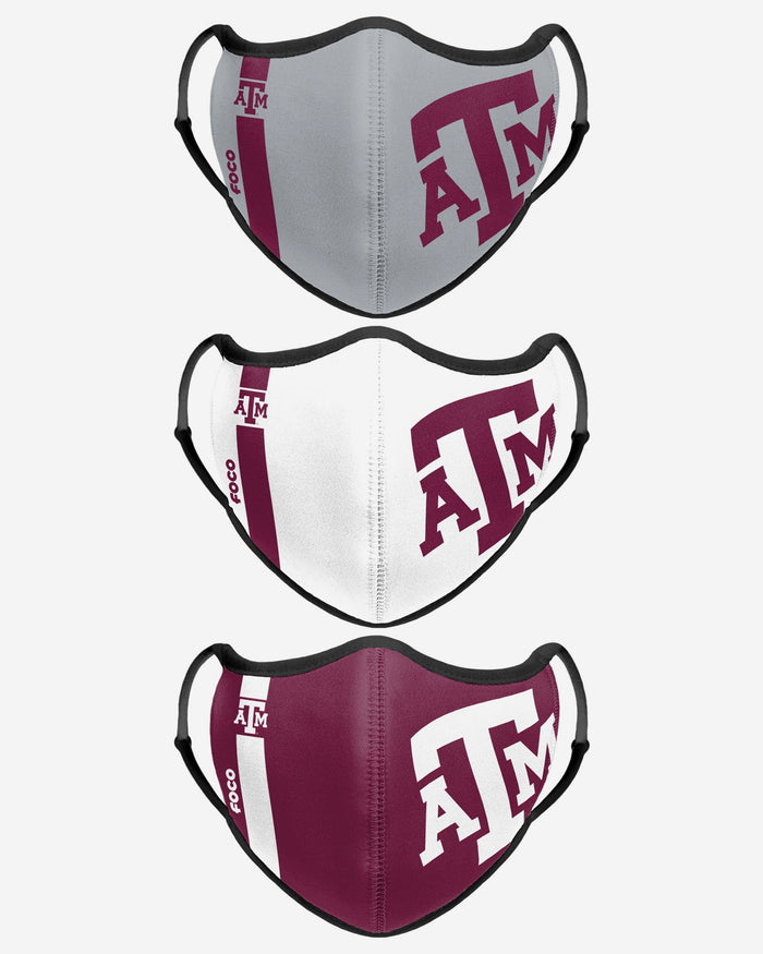 Texas A&M Aggies Sport 3 Pack Face Cover FOCO - FOCO.com