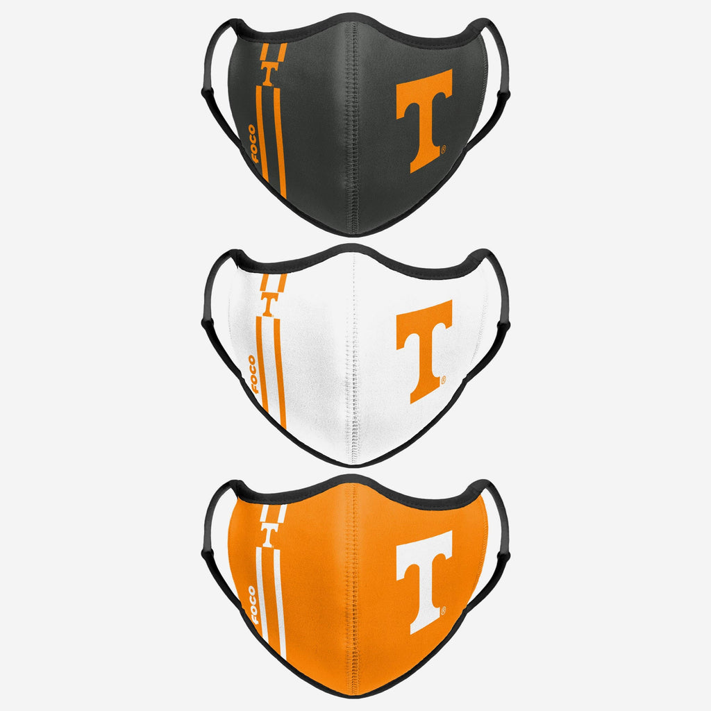 Tennessee Volunteers Sport 3 Pack Face Cover FOCO - FOCO.com