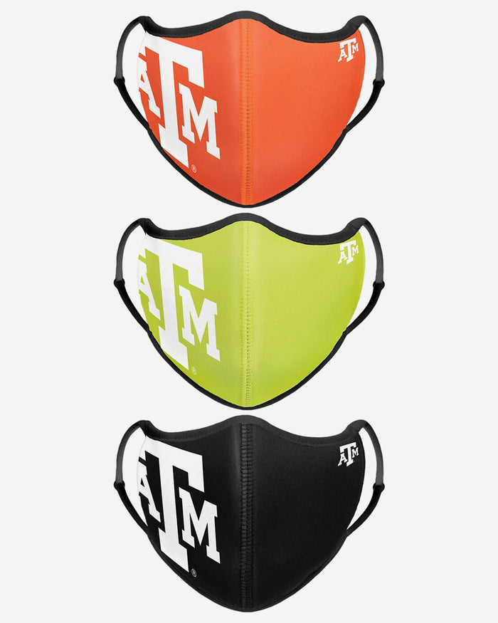 Texas A&M Aggies Highlights Sport 3 Pack Face Cover FOCO - FOCO.com