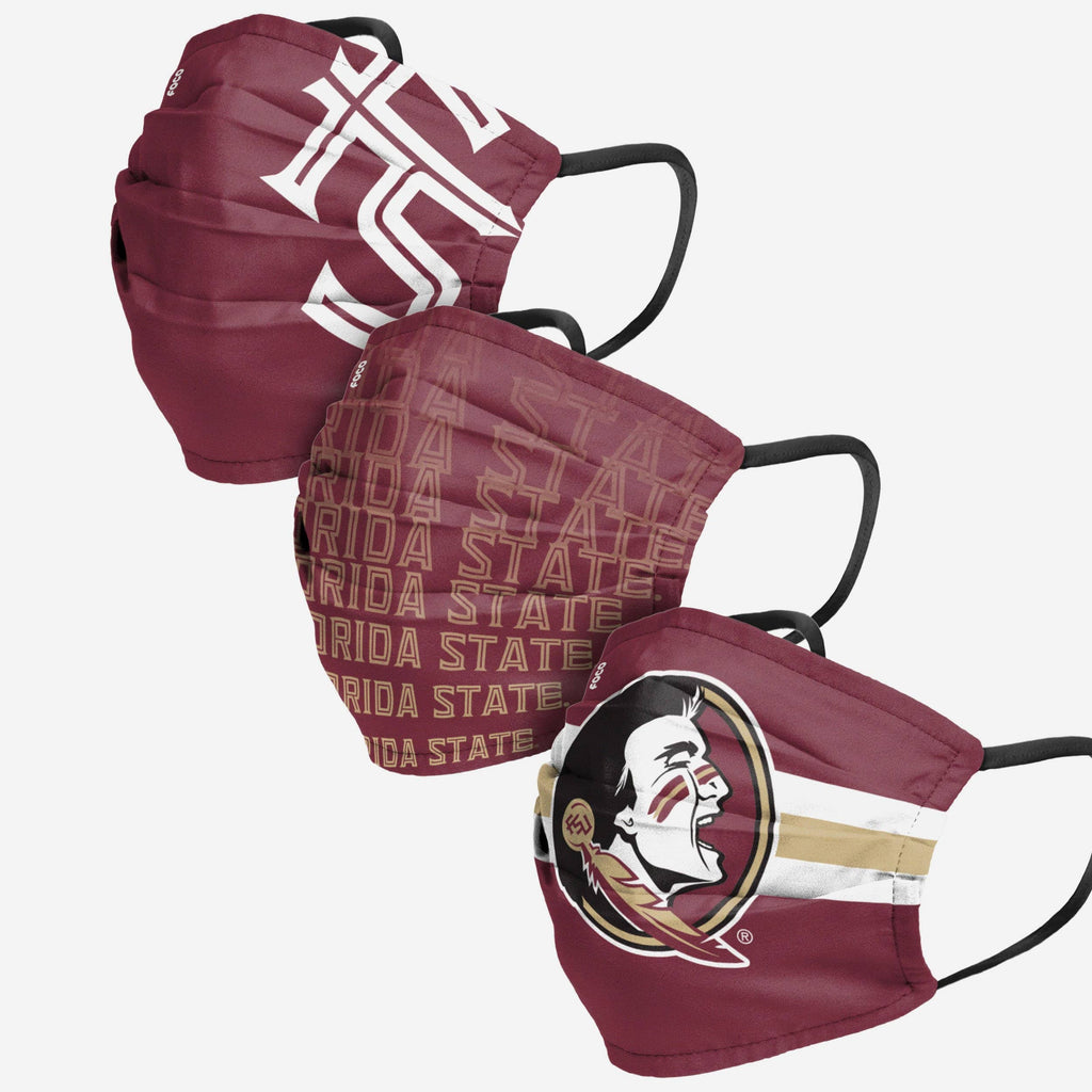 Florida State Seminoles Matchday 3 Pack Face Cover FOCO - FOCO.com