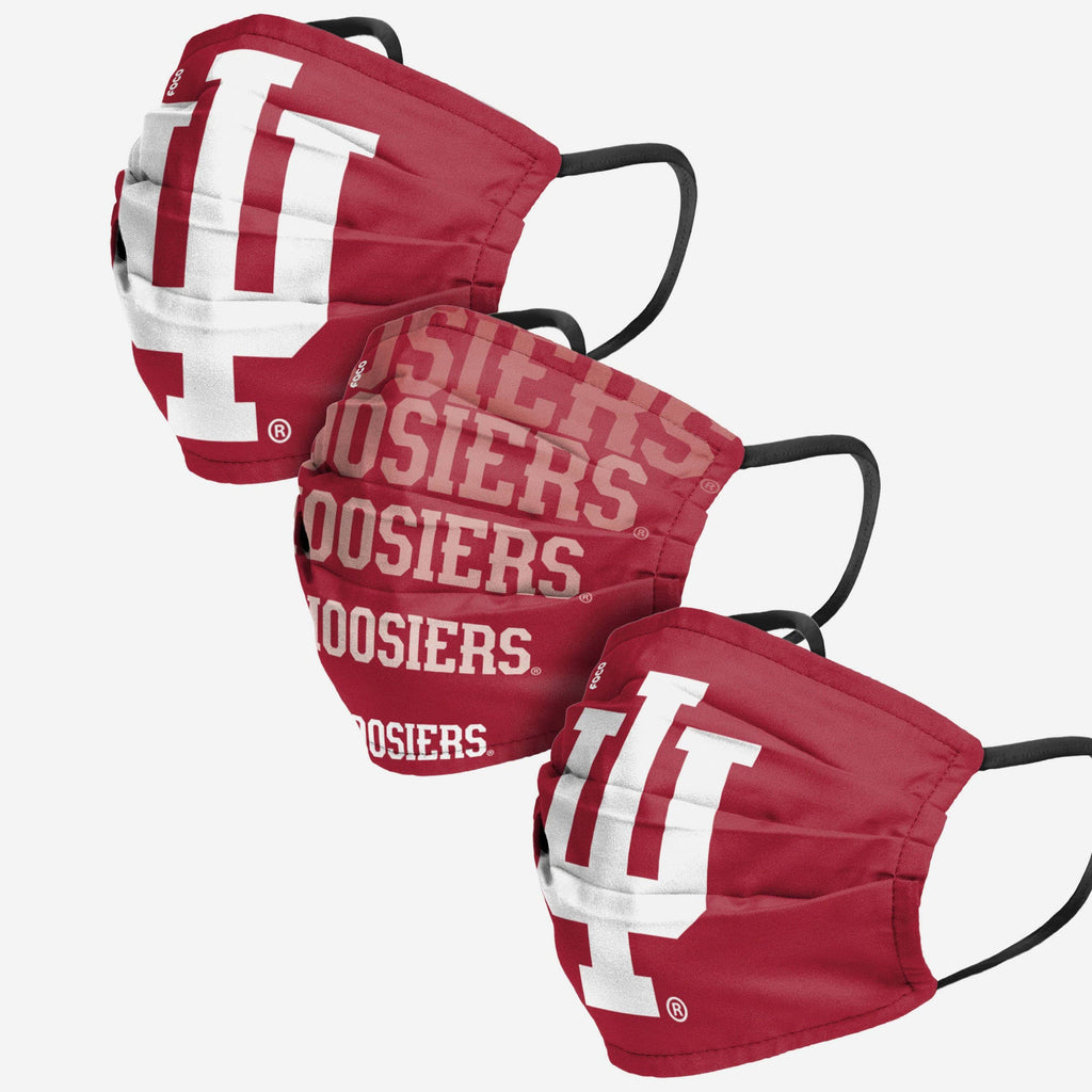 Indiana Hoosiers Matchday 3 Pack Face Cover FOCO - FOCO.com