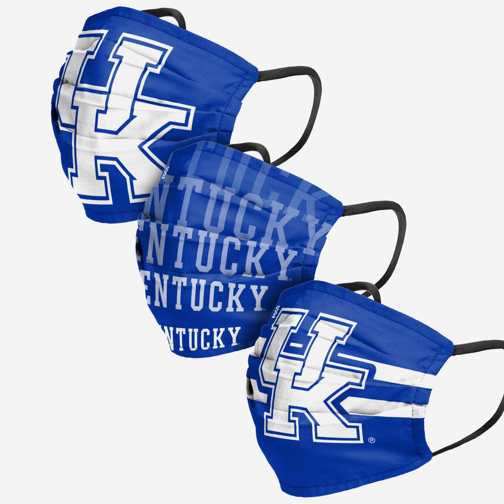 Kentucky Wildcats Matchday 3 Pack Face Cover FOCO - FOCO.com