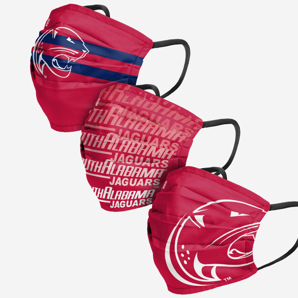 South Alabama Jaguars Matchday 3 Pack Face Cover FOCO - FOCO.com