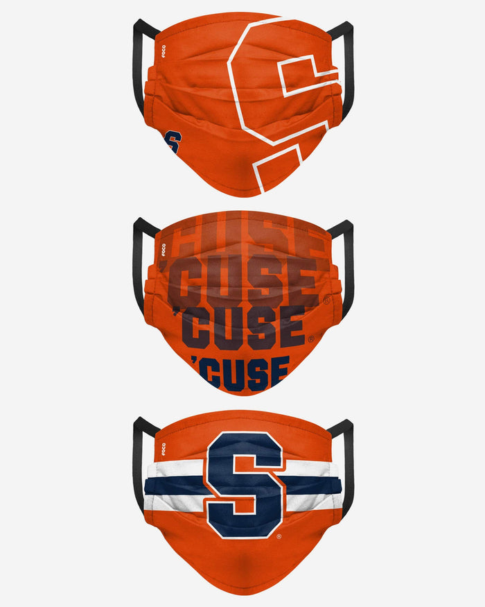 Syracuse Orange Matchday 3 Pack Face Cover FOCO - FOCO.com