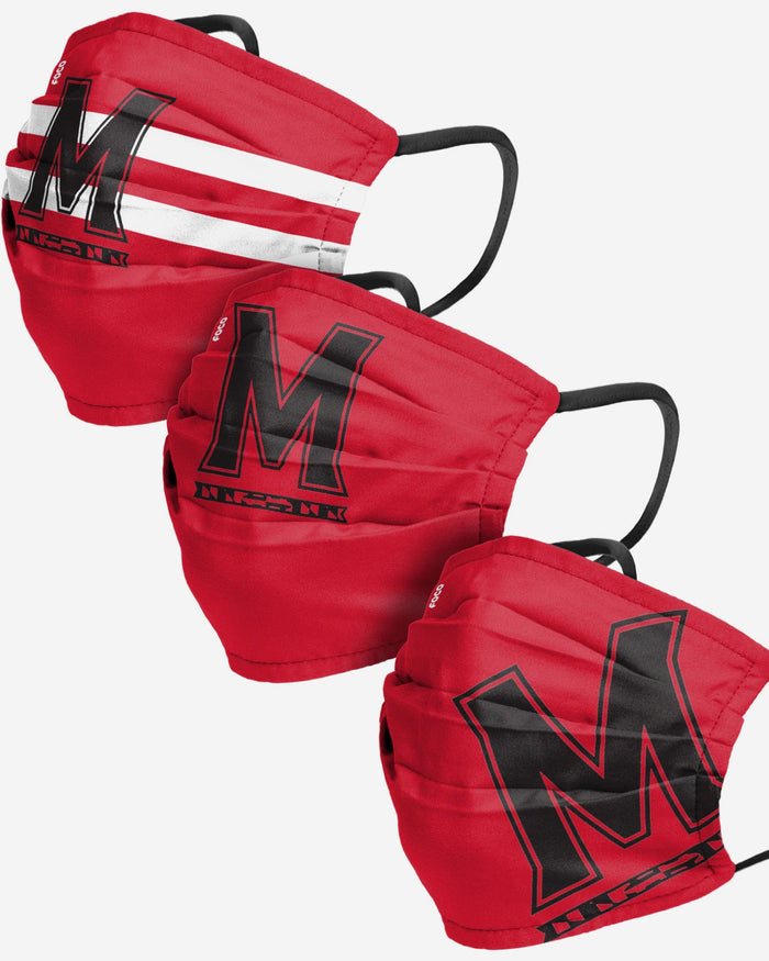 Maryland Terrapins Matchday 3 Pack Face Cover FOCO - FOCO.com