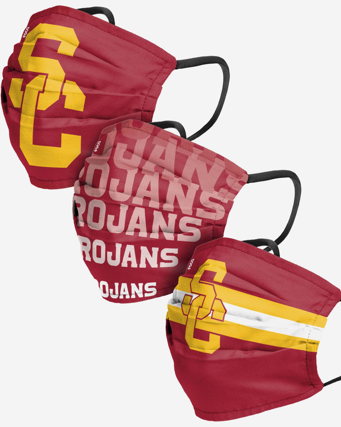 USC Trojans Matchday 3 Pack Face Cover FOCO - FOCO.com