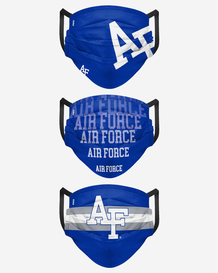 Air Force Falcons Matchday 3 Pack Face Cover FOCO - FOCO.com