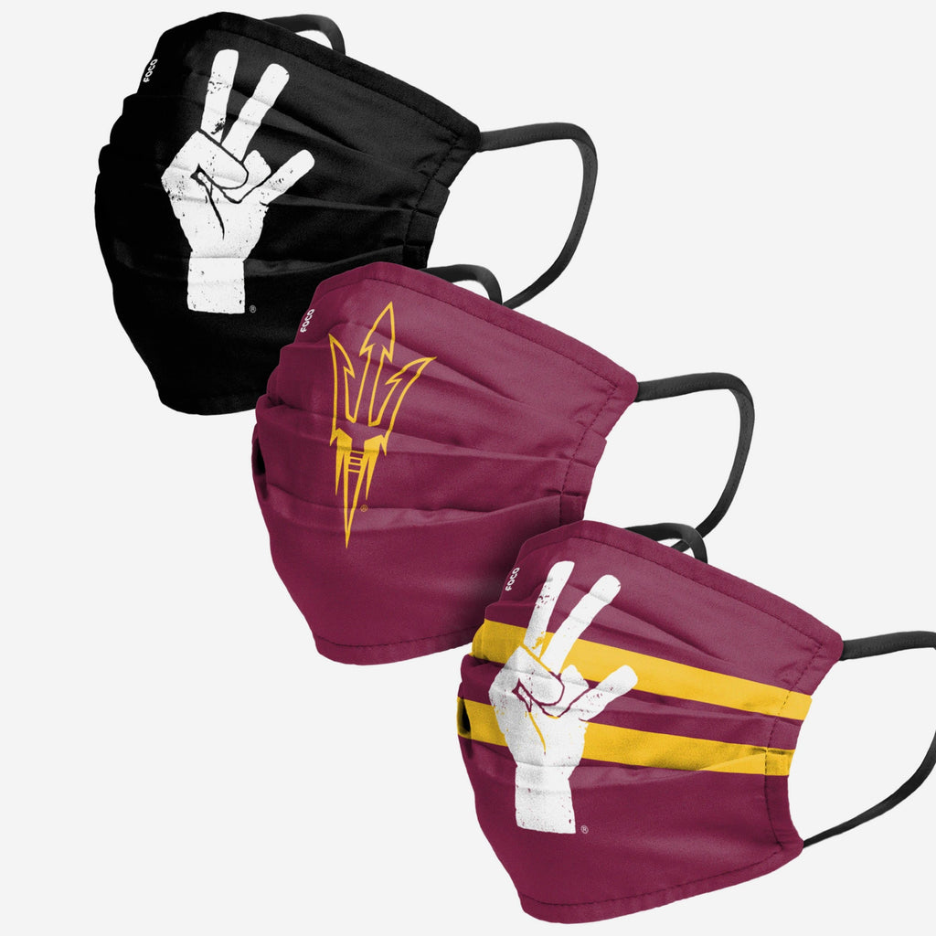 Arizona State Sun Devils Matchday 3 Pack Face Cover FOCO - FOCO.com