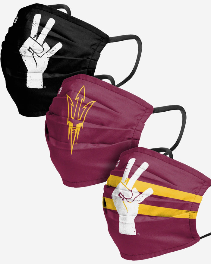 Arizona State Sun Devils Matchday 3 Pack Face Cover FOCO - FOCO.com