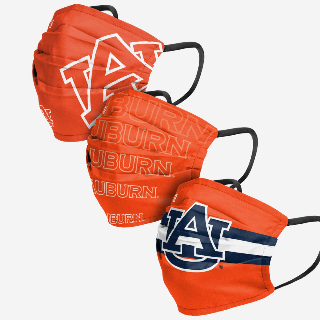 Auburn Tigers Matchday 3 Pack Face Cover FOCO - FOCO.com