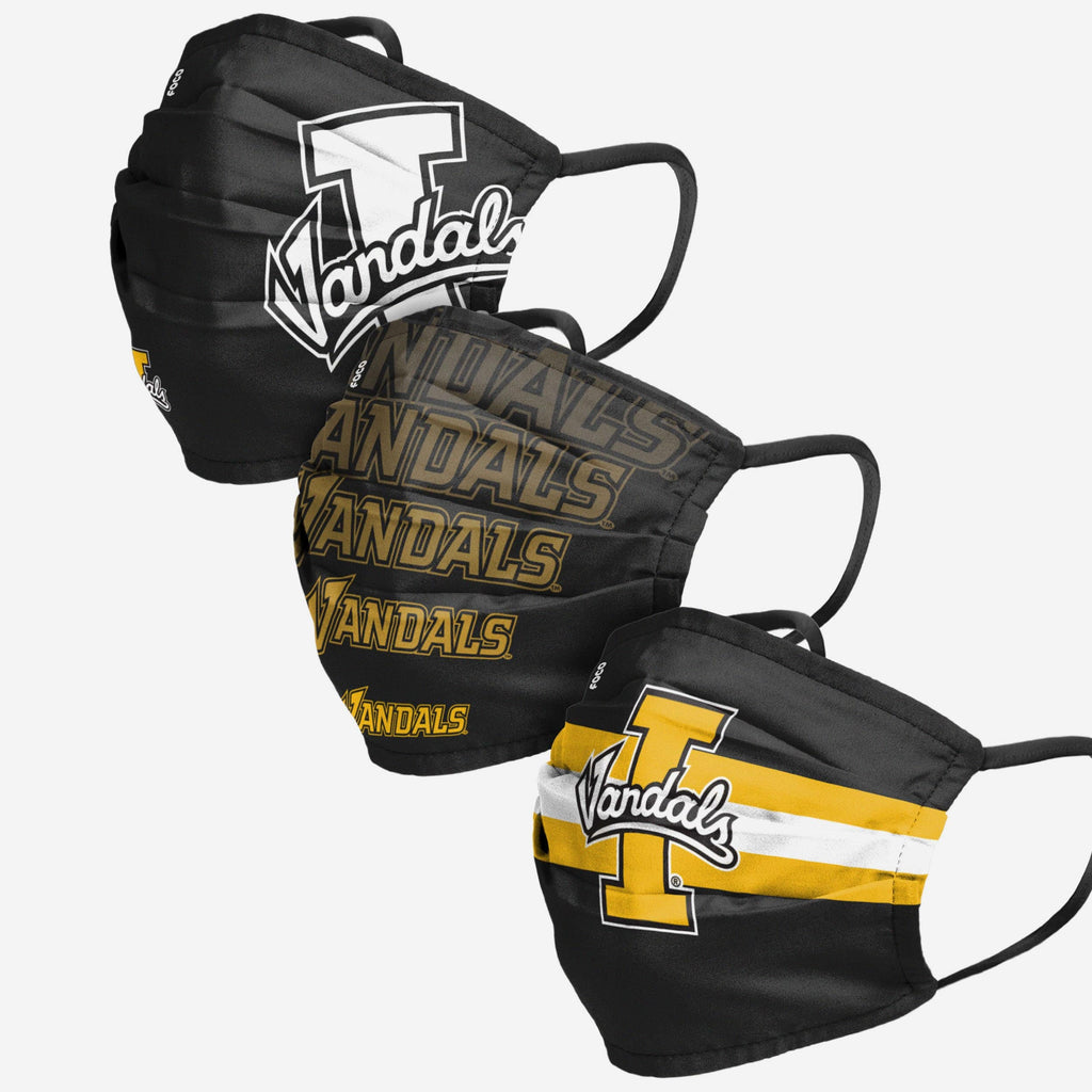 Idaho Vandals Matchday 3 Pack Face Cover FOCO - FOCO.com