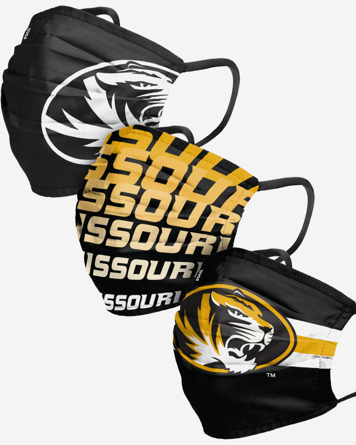 Missouri Tigers Matchday 3 Pack Face Cover FOCO - FOCO.com