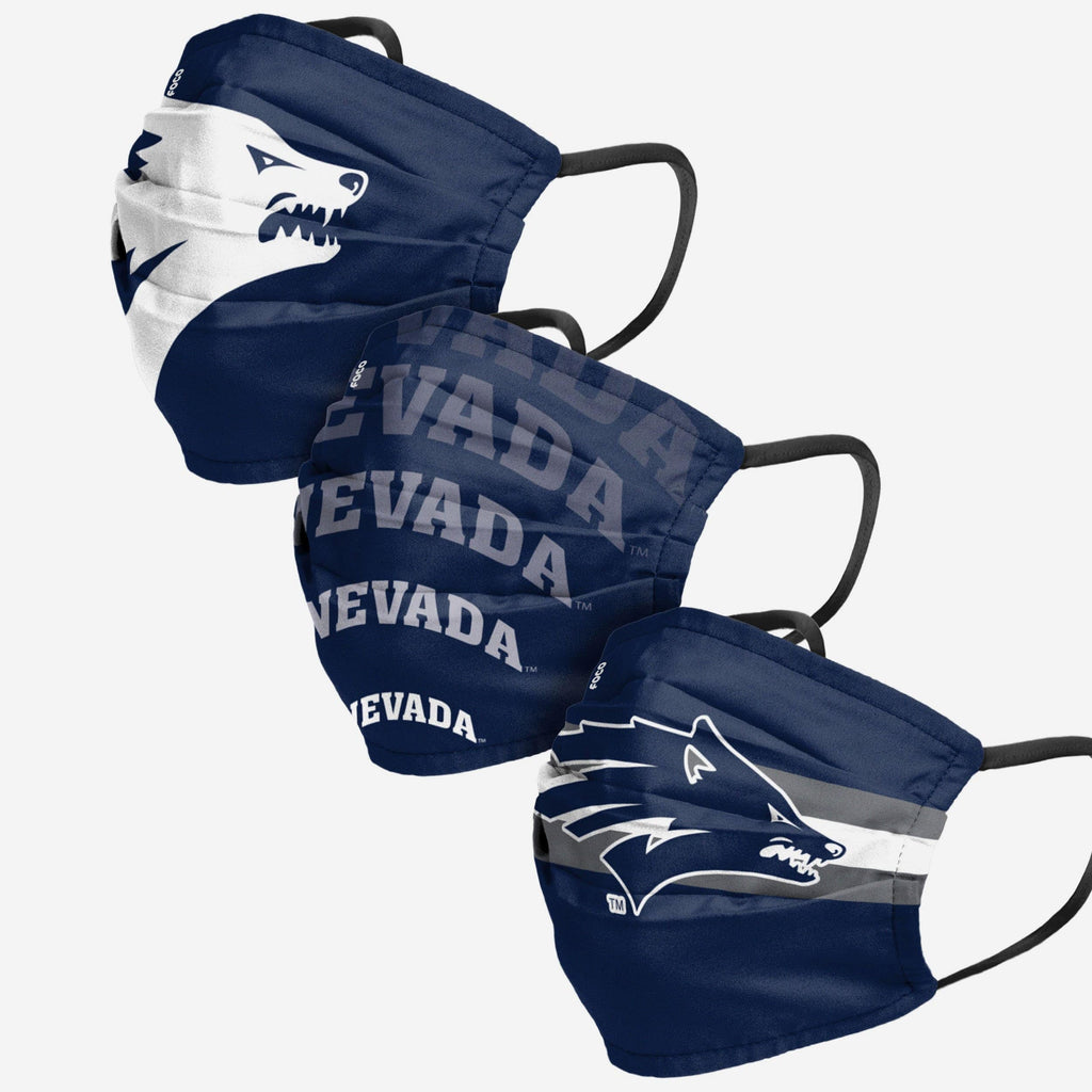 Nevada Wolf Pack Matchday 3 Pack Face Cover FOCO - FOCO.com