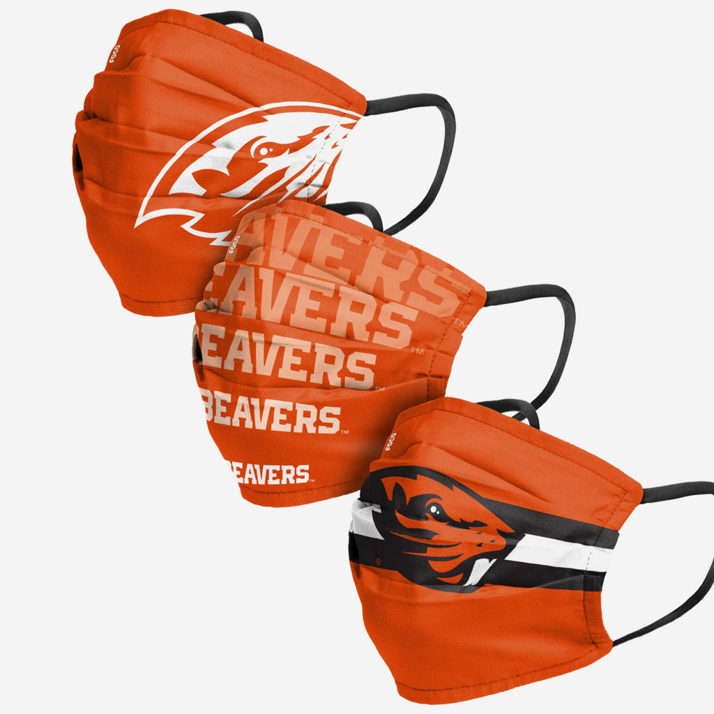 Oregon State Beavers Matchday 3 Pack Face Cover FOCO - FOCO.com