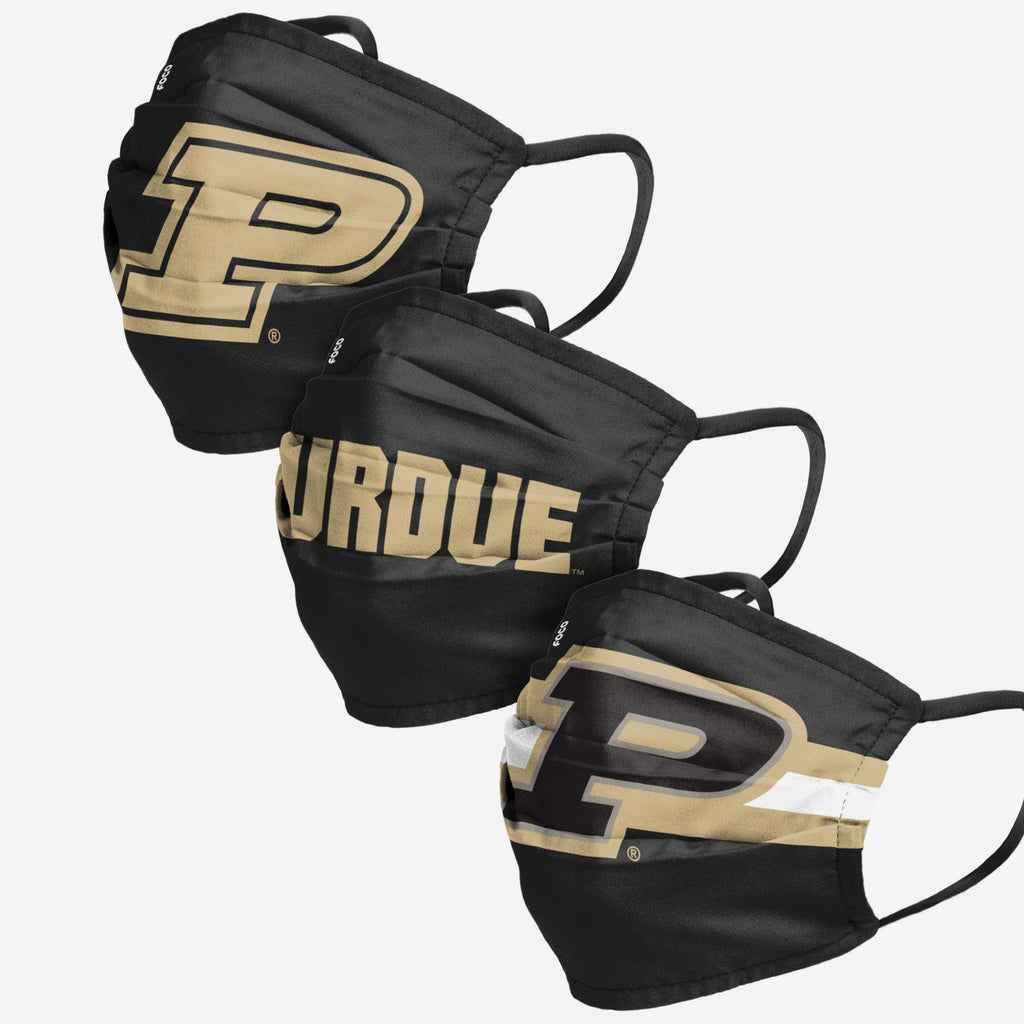 Purdue Boilermakers Matchday 3 Pack Face Cover FOCO - FOCO.com