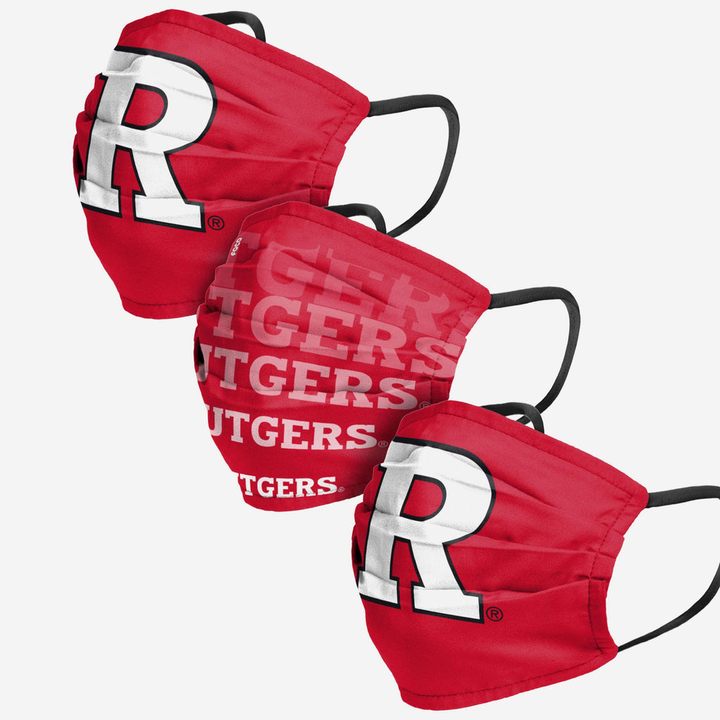 Rutgers Scarlet Knights Matchday 3 Pack Face Cover FOCO Adult - FOCO.com