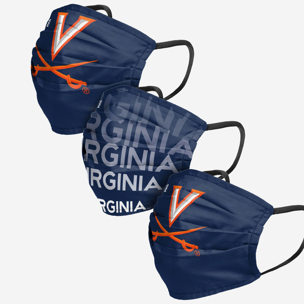 Virginia Cavaliers Matchday 3 Pack Face Cover FOCO - FOCO.com