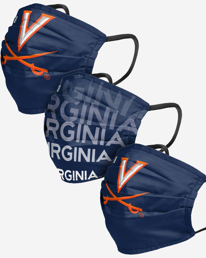 Virginia Cavaliers Matchday 3 Pack Face Cover FOCO - FOCO.com