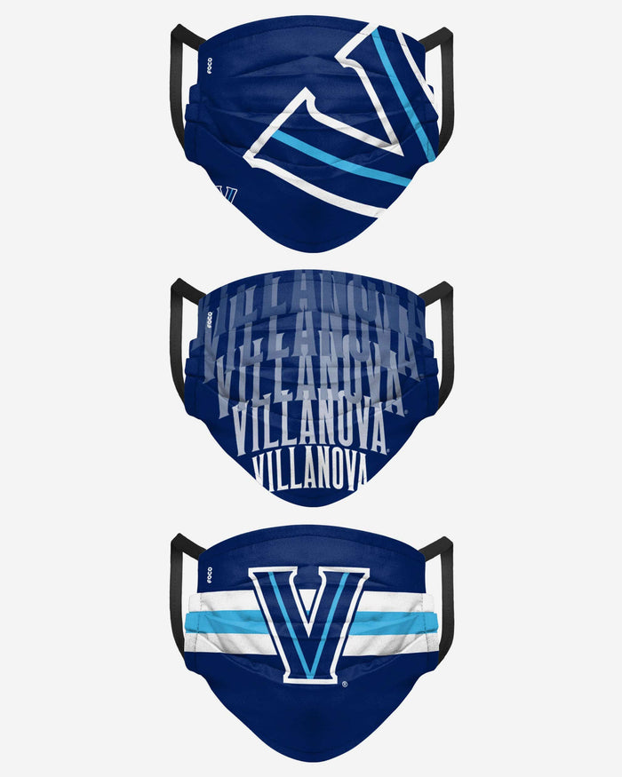 Villanova Wilcats Matchday 3 Pack Face Cover FOCO - FOCO.com