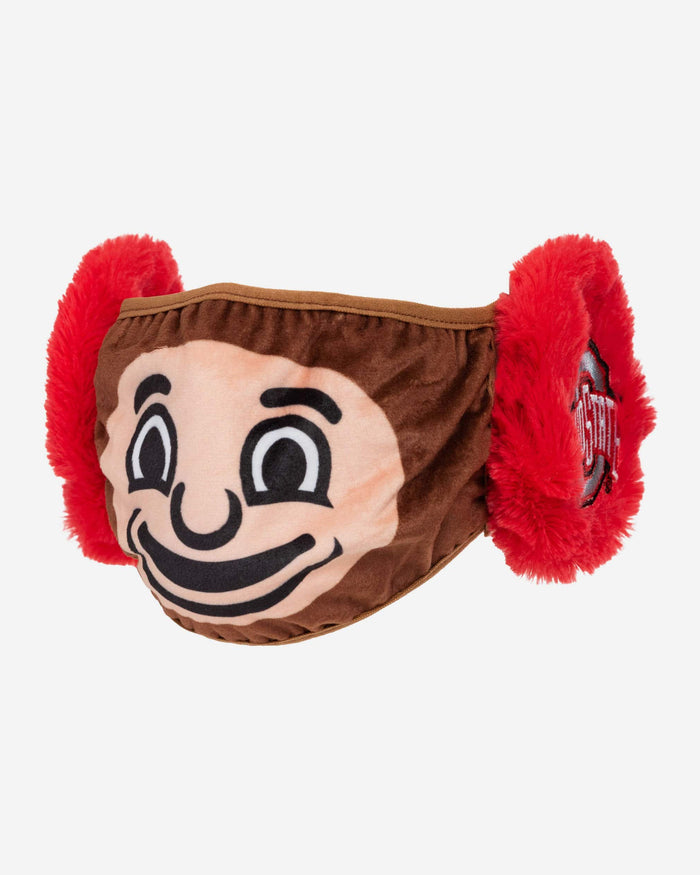 Brutus Buckeye Ohio State Buckeyes Mascot Earmuff Face Cover FOCO - FOCO.com