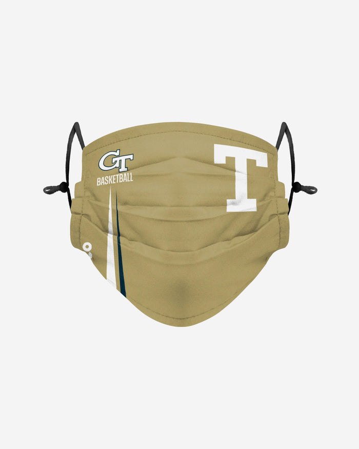 Georgia Tech Yellow Jackets On-Court Sideline Logo Adjustable Alternative Face Cover FOCO - FOCO.com