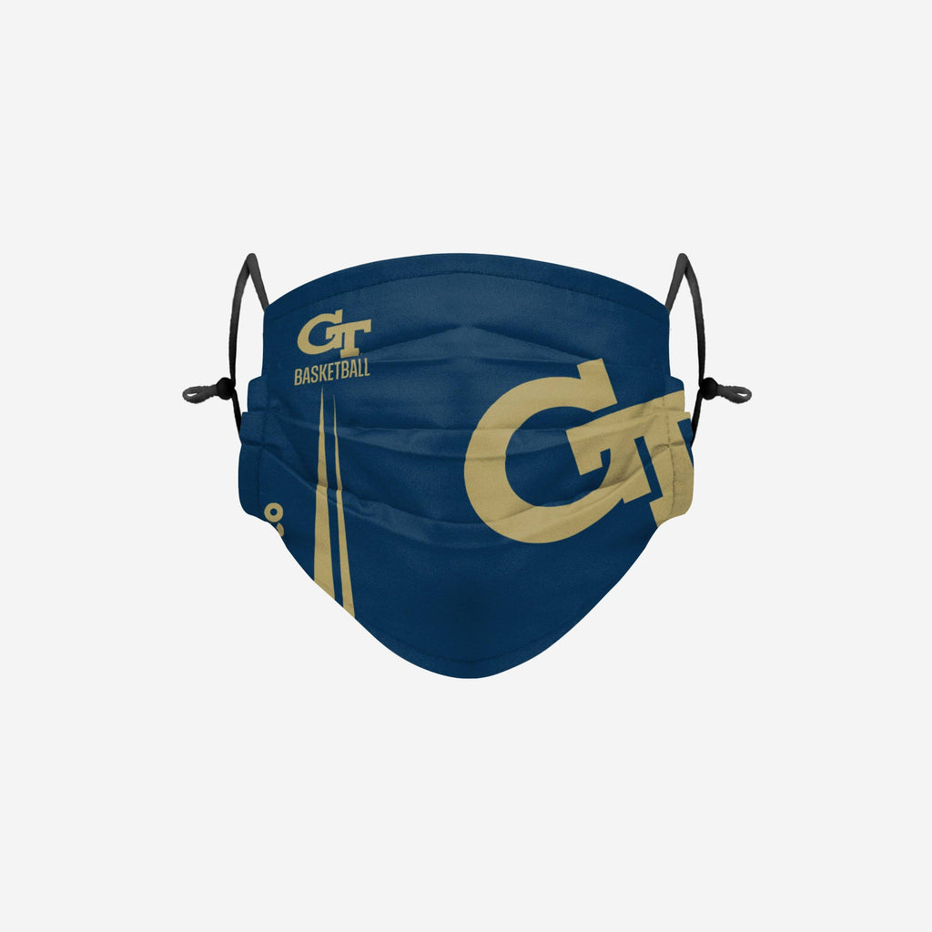 Georgia Tech Yellow Jackets On-Court Sideline Logo Adjustable Face Cover FOCO - FOCO.com