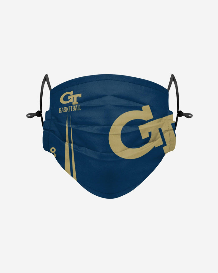 Georgia Tech Yellow Jackets On-Court Sideline Logo Adjustable Face Cover FOCO - FOCO.com