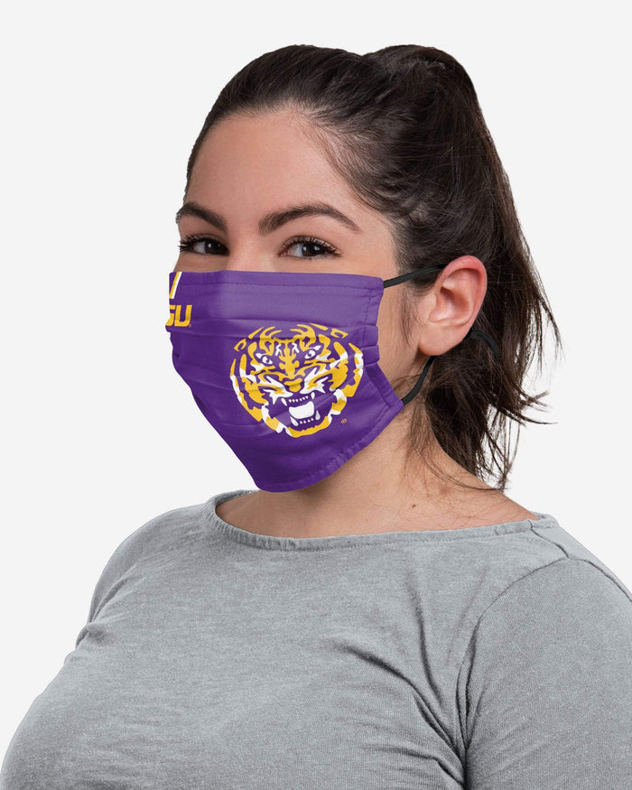 LSU Tigers On-Field Sideline Logo Face Cover FOCO - FOCO.com