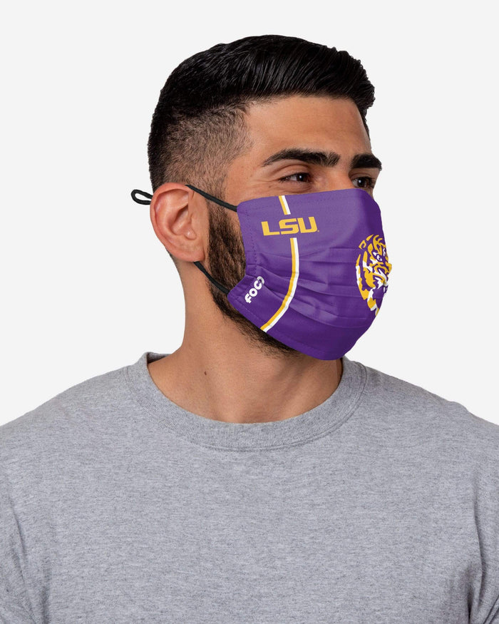 LSU Tigers On-Field Sideline Logo Face Cover FOCO - FOCO.com