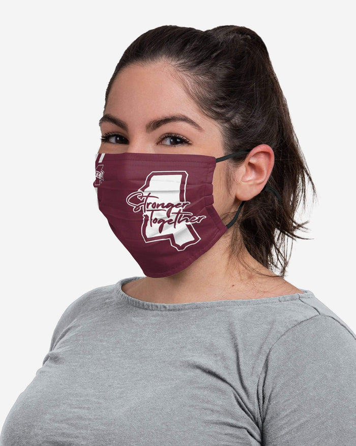 Mississippi State Bulldogs On-Field Sideline Logo Stronger Together Face Cover FOCO - FOCO.com