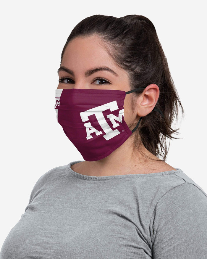 Texas A&M Aggies On-Field Sideline Team Stripe Big Logo Face Cover FOCO - FOCO.com