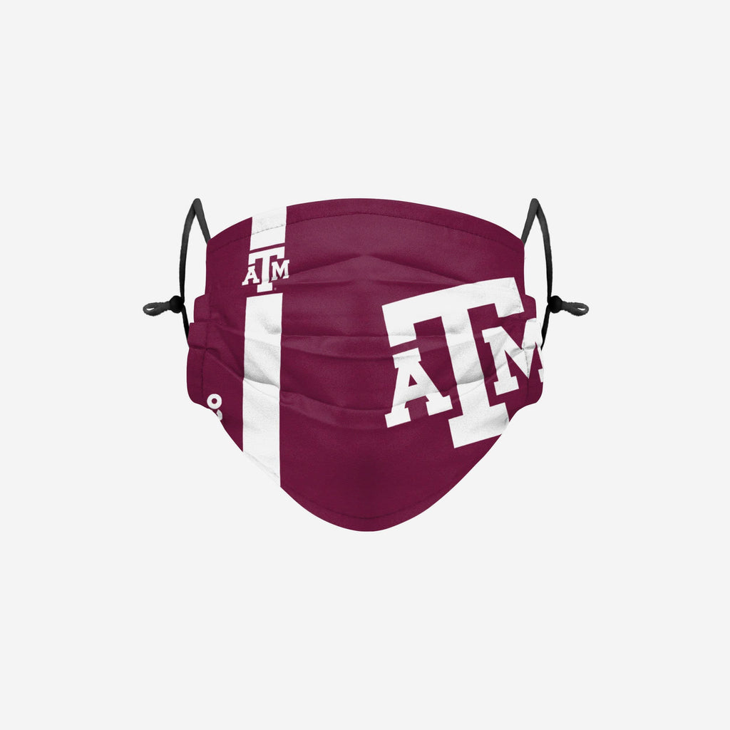 Texas A&M Aggies On-Field Sideline Team Stripe Big Logo Face Cover FOCO - FOCO.com