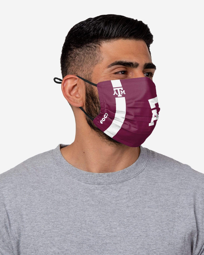 Texas A&M Aggies On-Field Sideline Team Stripe Big Logo Face Cover FOCO - FOCO.com