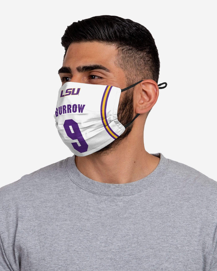 Joe Burrow LSU Tigers Adjustable Face Cover FOCO - FOCO.com