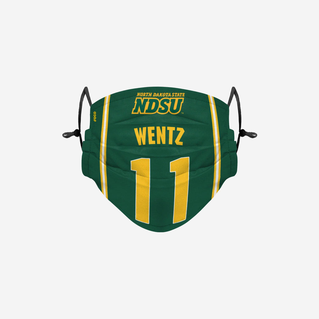 Carson Wentz North Dakota State Bison Adjustable Face Cover FOCO - FOCO.com