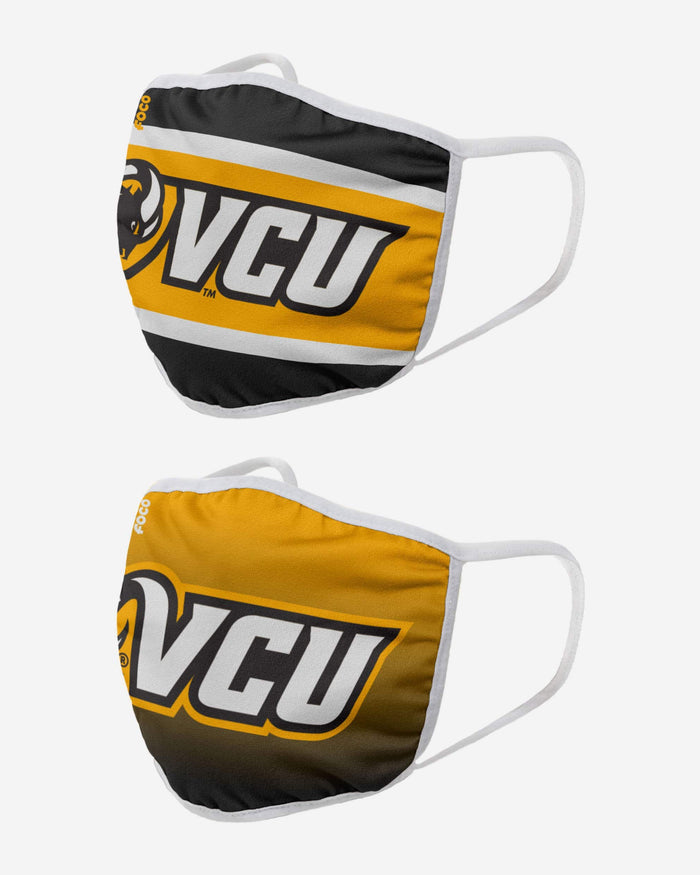 VCU Rams Printed 2 Pack Face Cover FOCO - FOCO.com