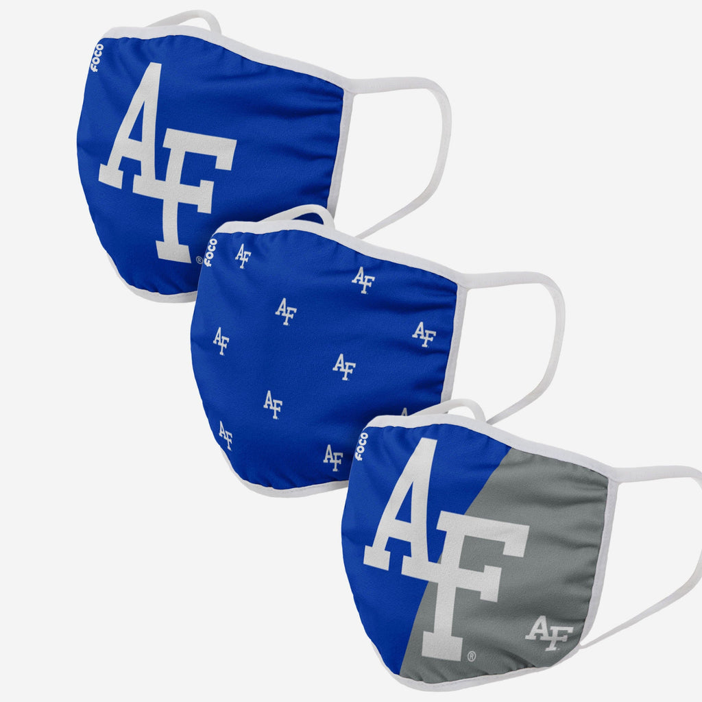 Air Force Falcons 3 Pack Face Cover FOCO - FOCO.com