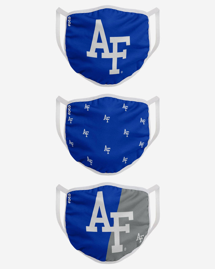 Air Force Falcons 3 Pack Face Cover FOCO - FOCO.com