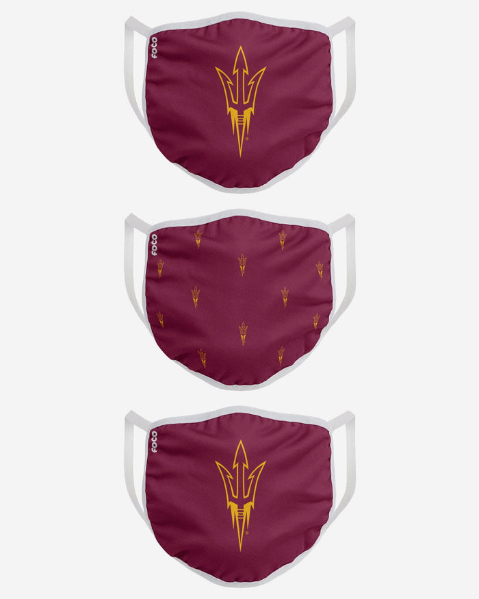 Arizona State Sun Devils 3 Pack Face Cover FOCO - FOCO.com