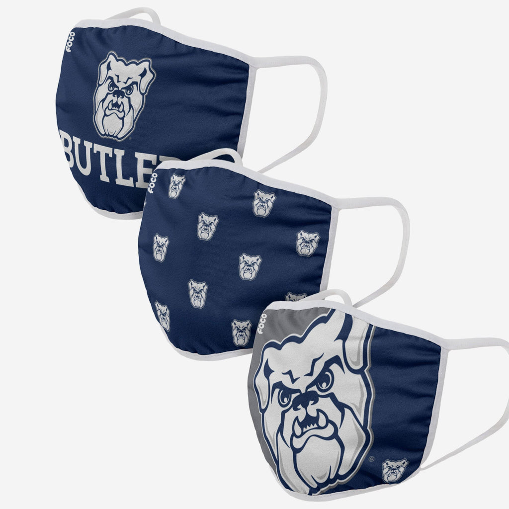 Butler Bulldogs 3 Pack Face Cover FOCO - FOCO.com