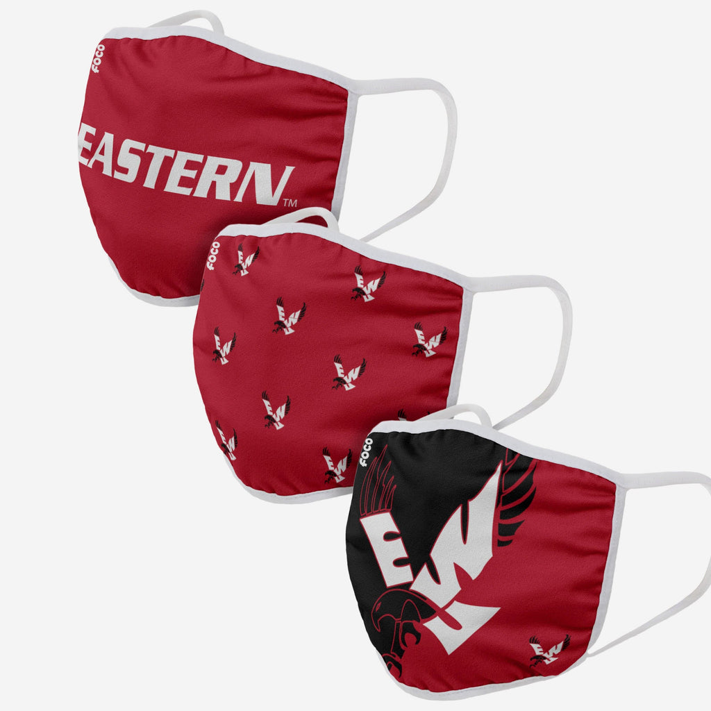 Eastern Washington Eagles 3 Pack Face Cover FOCO - FOCO.com