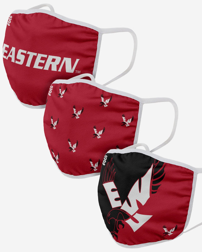 Eastern Washington Eagles 3 Pack Face Cover FOCO - FOCO.com