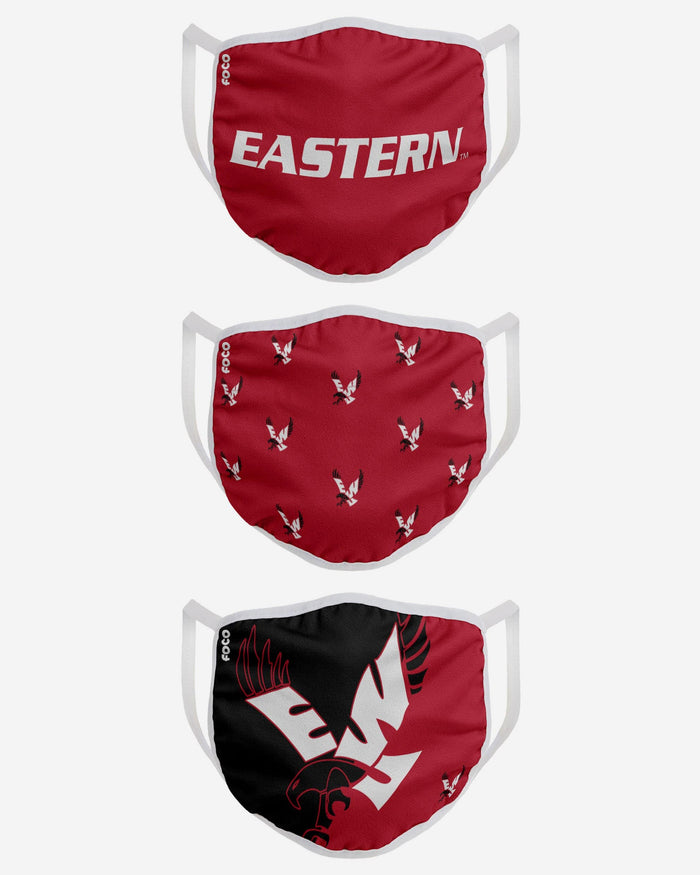 Eastern Washington Eagles 3 Pack Face Cover FOCO - FOCO.com