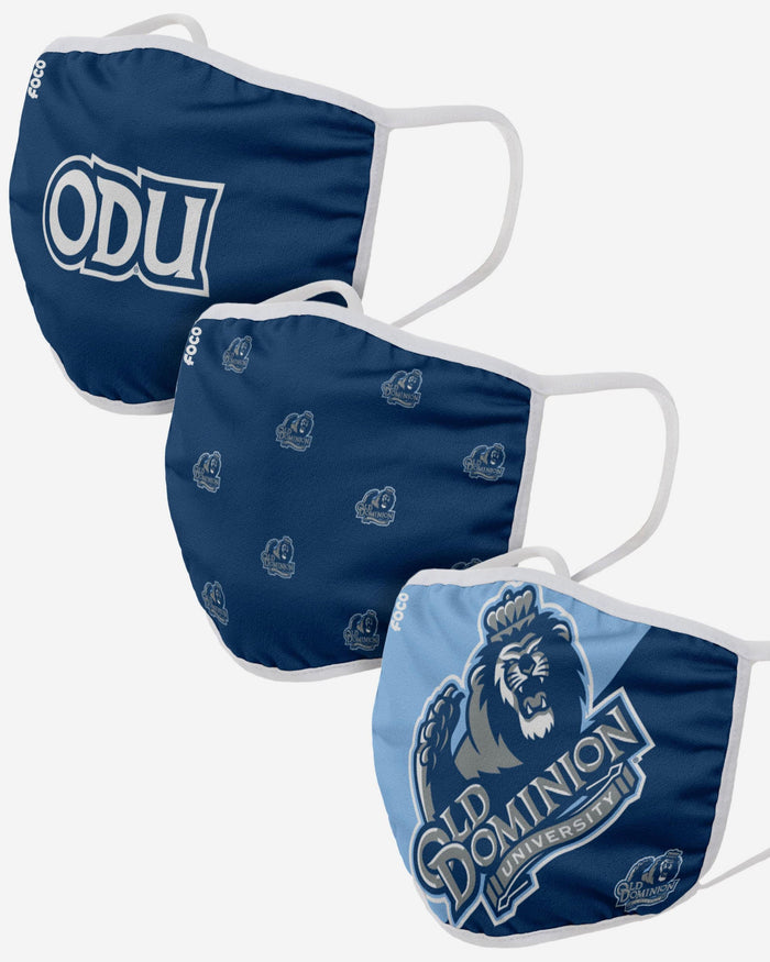 Old Dominion Monarchs 3 Pack Face Cover FOCO - FOCO.com