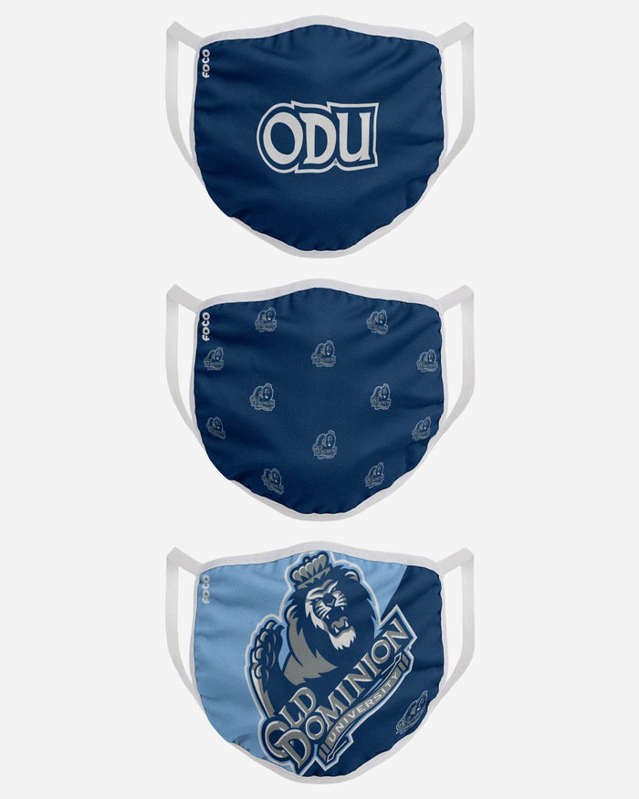 Old Dominion Monarchs 3 Pack Face Cover FOCO - FOCO.com